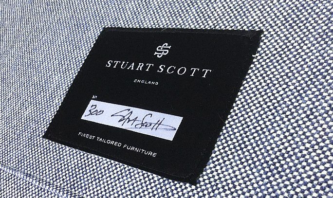 Finest Tailored Furniture Label for Stuart Scott